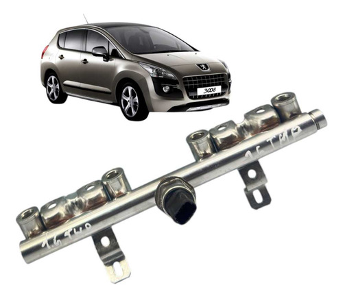 *flauta Bico Injetor Peugeot 3008 Thp 1.6 2011-2014 - Imagem 1