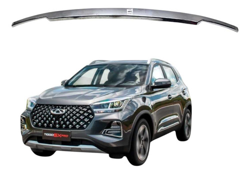 Friso Régua Do Porta Malas Tiggo 5x  Ano 2020 A 2025 Prateado - Imagem 1