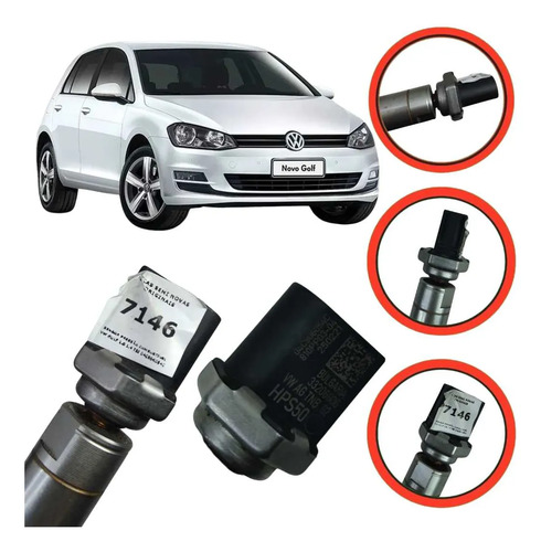 Sensor Pressão Combustível Vw Golf 1.0 1.4 Tsi 2018 A 2021 - Imagem 1