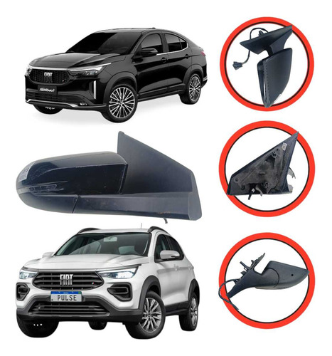 Retrovisor Direito Fiat Fastback/pulse 2021 A 2025 - Imagem 1