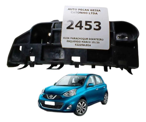 *guia Para-choque Dianteiro Esquerdo March 2015 2020 - Imagem 1