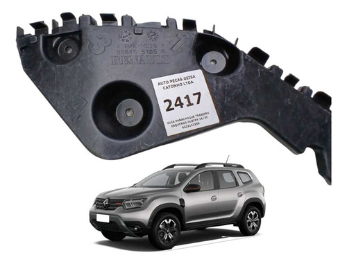 *guia Para-choque Traseiro Esquerdo Duster 2016 2020  - Imagem 1