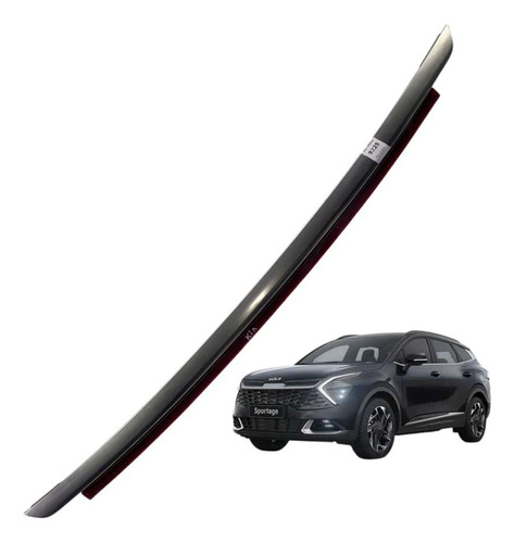 Moldura Friso Tampa Traseira Kia Sportage 2016 2019 Preto - Imagem 1