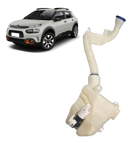 Reservatório Limpador Para-brisa C4 Cac Citroën 9677422980 Branco Translúcido