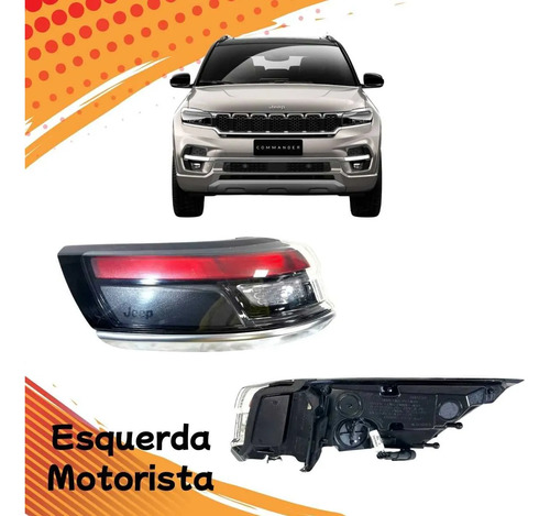 Lanterna Traseira Esquerda Jeep Commander Com Led 2022 - Imagem 2