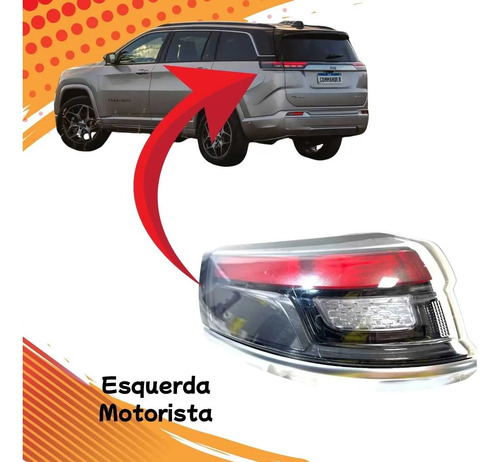 Lanterna Traseira Esquerda Jeep Commander Com Led 2022 - Imagem 3