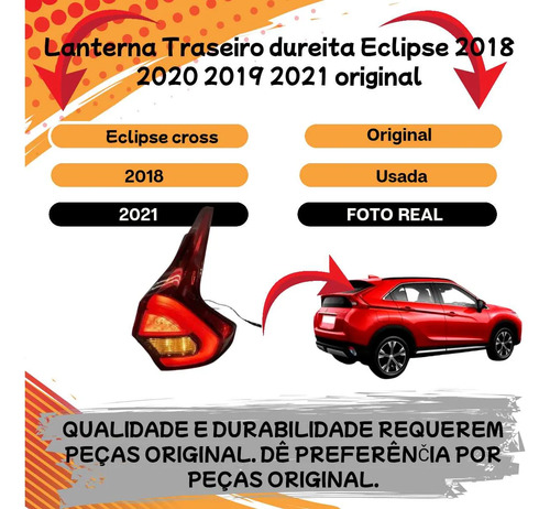 *lanterna Direita Mitsubishi Eclipse Cross 2018 A 2022 Origi - Imagem 2