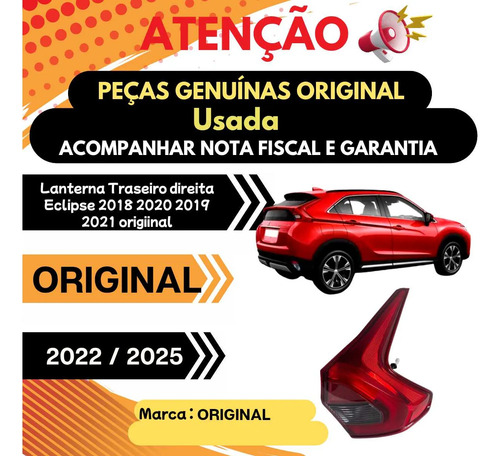 *lanterna Direita Mitsubishi Eclipse Cross 2018 A 2022 Origi - Imagem 4