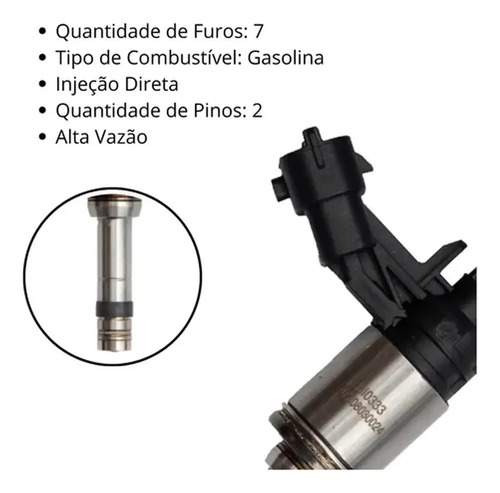 Bico Injetor Ford Fusion 20 Ecoboost 2013/ Volvo S80 - Imagem 2