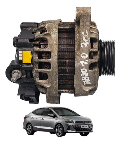 Alternador Hb20 10 3cc 90a 2723796 2021 2025 Original - Imagem 3