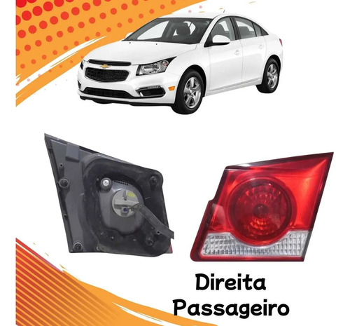 Lanterna Direita Tampa Chevrolet Cruze Sedan 2012 A 2015 - Imagem 2