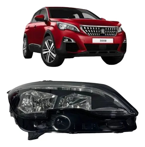 Farol  Direito Peugeot 3008  2017 Allure Original Direito/passageiro - Imagem 8