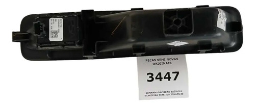 Comando Do Vidro Elétrico Dianteiro Direito Citroen C3 - Imagem 4
