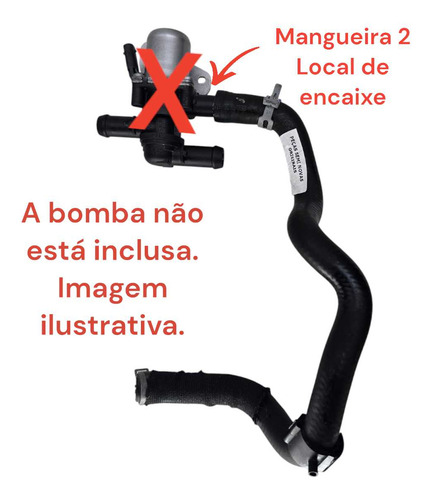 Mangueira Bomba Água Auxiliar Volvo Xc60 T8 2022 N°2 Preto - Imagem 6