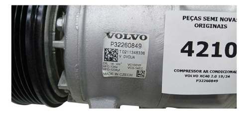 Compressor Ar Condicionado Volvo Xc40 2.0 2019 A 2024 - Imagem 5