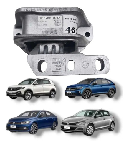 Coxim De Motor Direito  Nivus, Polo, T-cross, Virtus Tsi