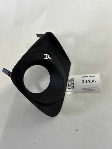 Moldura Farol Milha Esquerdo Toyota Corolla 2013  Preto Esquerdo - Imagem 2