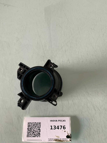 Flange Suporte Tbi Sandero Logan Symbol 1.6 8v Original Preto - Imagem 2