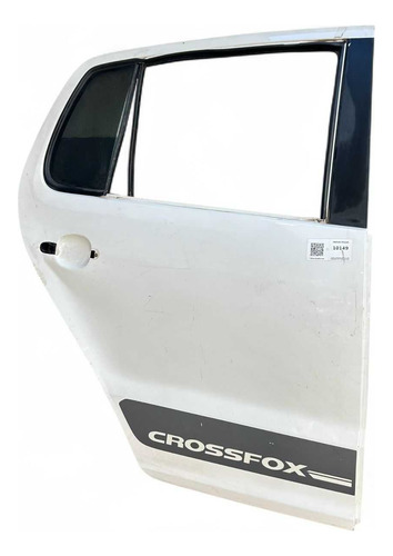 Porta Traseira Direita Fox Crossfox 2011 2014 C Amassado Traseira Direito Branco