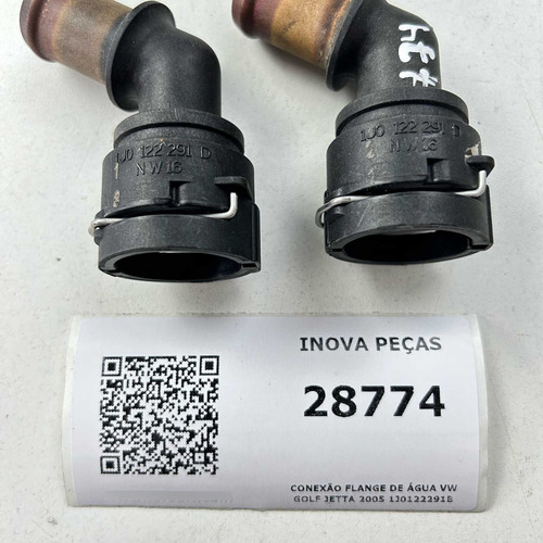 Unidade Conexão Flange De Água Vw Golf Jetta 2005 1j0122291b - Imagem 4
