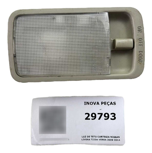 Luz De Teto Cortesia Nissan Livina Tiida Versa 2009 2014 