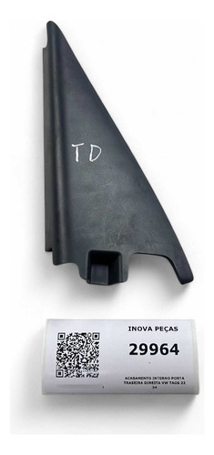 Acabamento Interno Porta Traseira Direita Vw Taos 22 24  Branco