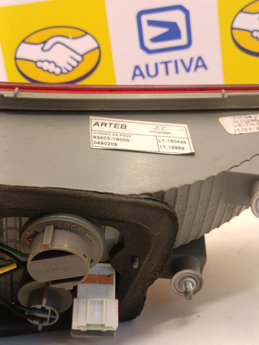 Lanterna Traseira Direita Hyundai Hb20 Hatch 13 A 19 Tampa Vermelho - Imagem 4