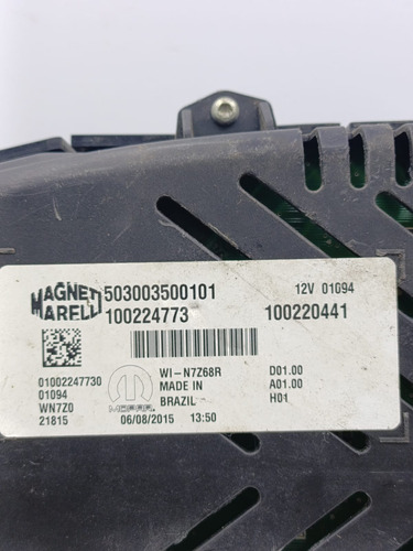 Painel De Instrumentos Renegade 1.8 2015 2019 503003500101 Preto - Imagem 3