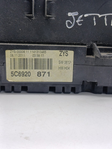 Painel De Instrumentos Jetta Tsi 2011-2015 Preto Preto - Imagem 5