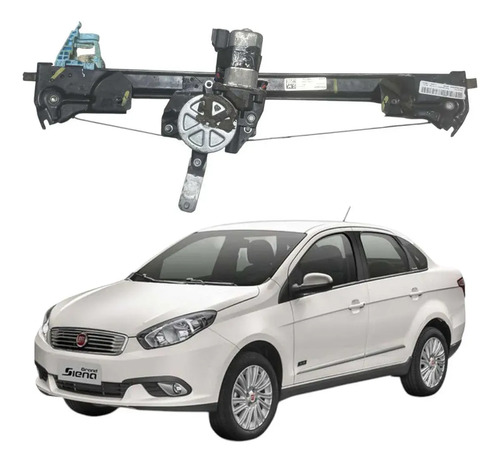 Máquina Vidro Porta Dianteira Esquerda Grand Siena 17 A 22 - Imagem 1