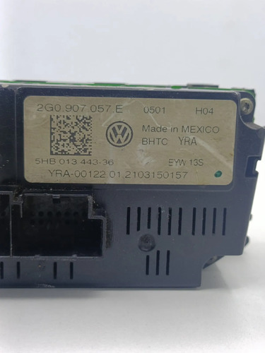 Comando Ar Condicionado Digital Vw Polo Original 2g0907057e - Imagem 4