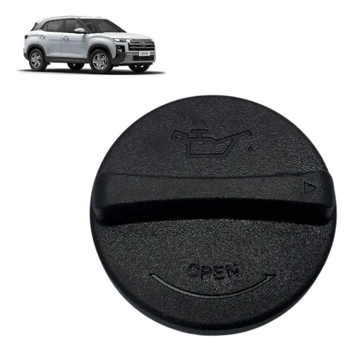 Tampa Oleo Motor Hyundai Creta Hb20 1.6 2015/2021 46895 Preto