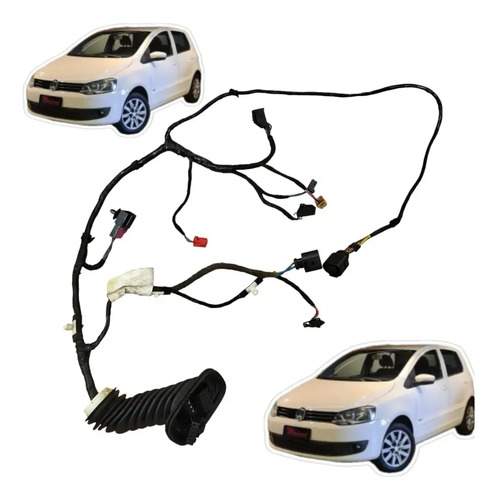Chicote Porta Dianteira Esquerda Volkswagen Fox 2010 A 2017