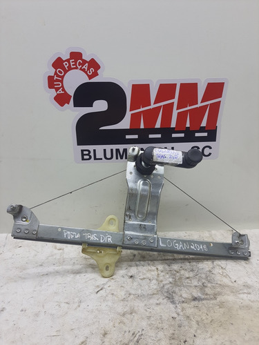 Maquina De Vidro Manual Renault Logan 2018 Traseira Direita