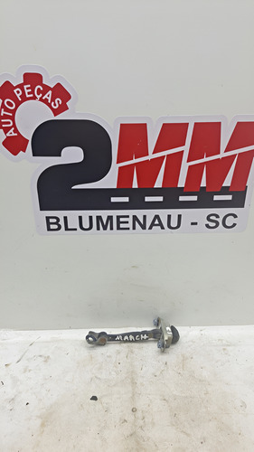 Limitador Porta Nissan March 2013 Traseiro Esq Cx31 Traseira Esquerdo Cinza