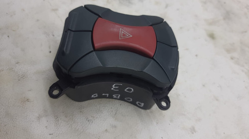 Botão Pisca Alerta Fiat Doblo 2003 Te798870 Cx31 Cinza-escuro - Imagem 4