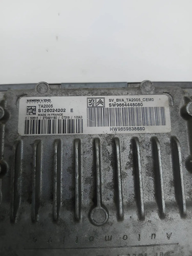 Módulo Câmbio Automático Peugeot 307 / C4 S126024202e