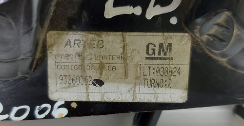 Lanterna Traseira Direita Celta 2000 A 2006 Original Gm Direito/passageiro Vermelho - Imagem 5