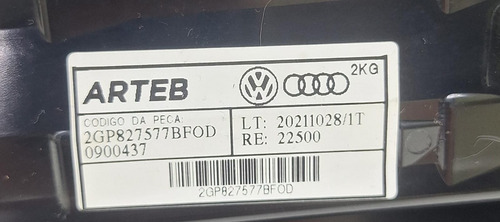 Moldura Lanterna Tampa T-cross C/detalhe Vermelho - Imagem 8
