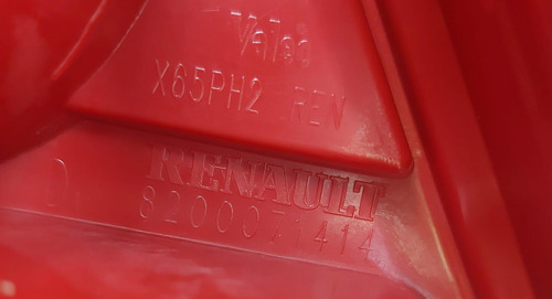 Lente Traseira Direita Renault Clio Hatch 2003 A 2010 Vermelho - Imagem 9