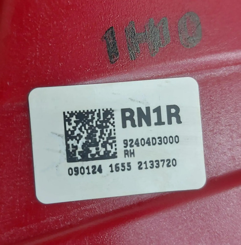 Lente Tampa Traseira Direita Tucson 2015 A 2022 Detalhe Vermelho - Imagem 8