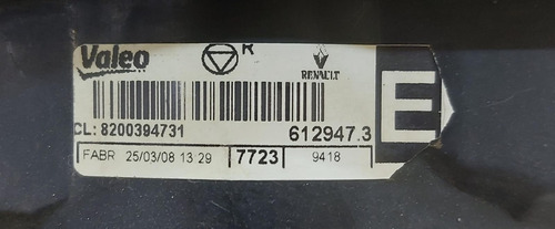 Lente Traseira Esquerda Clio Sedan 2006 A 2012 Vermelho - Imagem 9