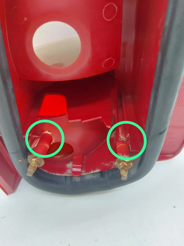 Lente Traseira Direita Fiat Palio Weekend 2001 A 2004 Vermelho - Imagem 9