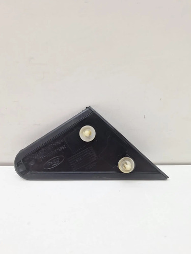 Moldura Retrovisor Lado Esquerdo Ford Fiesta 2003 A 2014 Branco - Imagem 2
