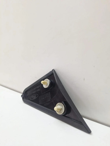 Moldura Retrovisor Lado Esquerdo Ford Fiesta 2003 A 2014 Branco - Imagem 4
