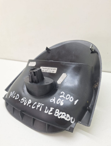 Moldura Computador Bordo Peugeot 206 2000 A 2010 - Imagem 4