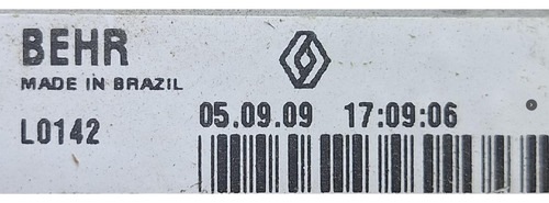 Radiador Ar Quente Renault Logan Sandero 2007 A 2013 - Imagem 6