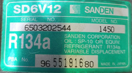 Compressor Ar Condicionado Citroen Peugeot 206 2004 A 2012 - Imagem 9
