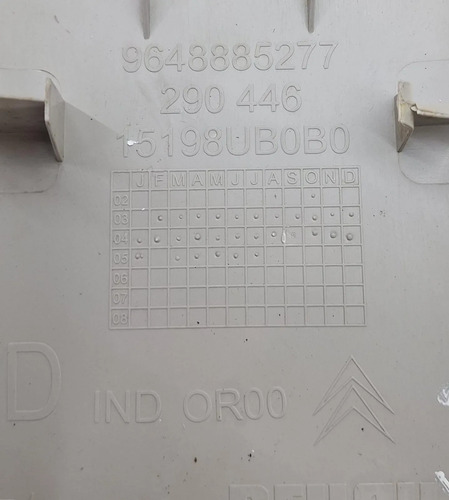 Acabamento Interno Porta Malas Citroen C3 2003 A 2012 Preto - Imagem 7