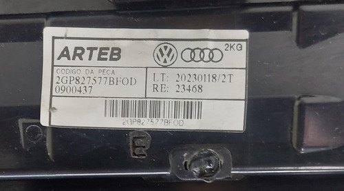 Moldura Lanterna Vw T-cross 2017 2024 Original Vermelho - Imagem 10